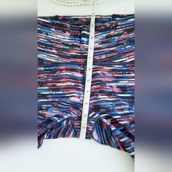Lululemon Train Times 7/8 Leggings Hinshu Alpine White Multi/Black Mesh NEW NWOT - Picture 14 of 16